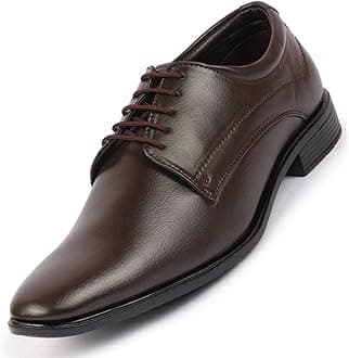FAUSTO Men's Formal Office Dress Lace Up Derby Shoes