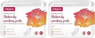 Sirona Soft Maternity Leak Proof Pads | XXXL (Pack of 16) | Extra Absorbant Pads after Delivery for Women, Sanitary Pads for Women, Natural Ultra Soft Pad for Maternity Flow, Overnight & Extremely Heavy Flow (420mm)