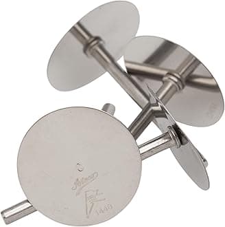 Ateco 1449 Stainless Steel Cake Pan Heating Core - 4/Pack, 4" x 3" x 2" (Length x Width x Height)