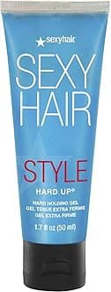 SexyHair Style Hard Up Hard Holding Gel Travel Size, 1.7 Oz | Extreme Hold | Non-Flaking Formula | All Hair Types
