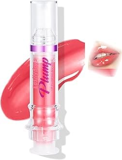 Spicy Lip Gloss Plumper Glossy Lip Lipstick, Lifting Gloss, Hydrating, Volumizes, High-Shine, Lip Plumping Lip Glaze Lip Makeup, Plump & Pout Lip Plumper for Women Girls (#04)