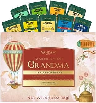 Limited Edition - Gifts for Grandma from Granddaughter & Grandson | Gifts For Mom | 9 Tea Variety Pack | Grandma Gifts | Mom Gifts, Gifts