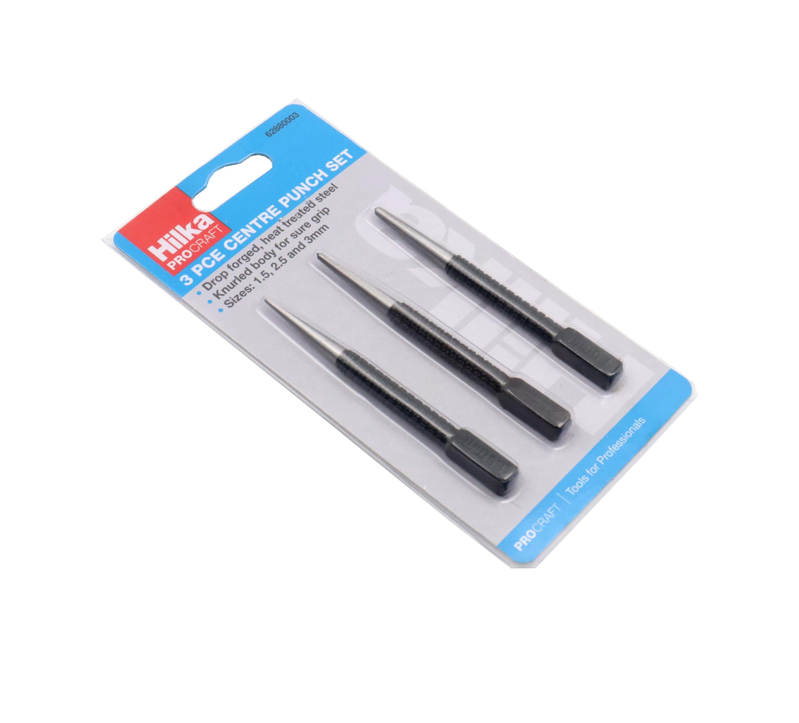 Hilka 62880003 Pro Craft Centre Punch Set,Black