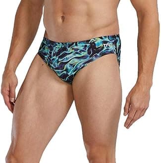 TYR Men's Durafast Elite Racer Brief Swimsuit Swim Briefs