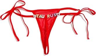 Personalised Letter T Thong for Women Customized Crystal Letter Name Lace Up G-String Panties,DIY Colorful Letters Underwear,Custom Bikini Body Wedding Jewelry Gifts for Her