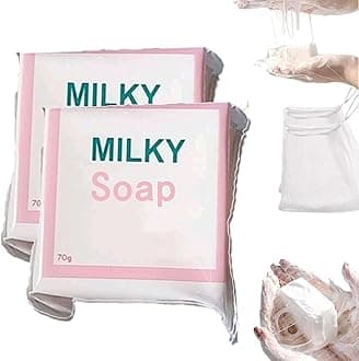 Milky Gluta White Soap 20x, Milky Gluta White Soap, Glutamilk Soaps, Milkygluta 𝐒𝐨𝐚𝐩 Bar Premium, Deep Cleanse (2pcs)