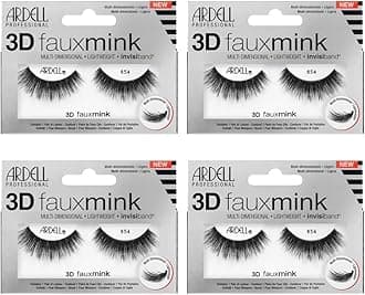 Ardell False Eyelashes 3D Faux Mink 854, 4 Pack