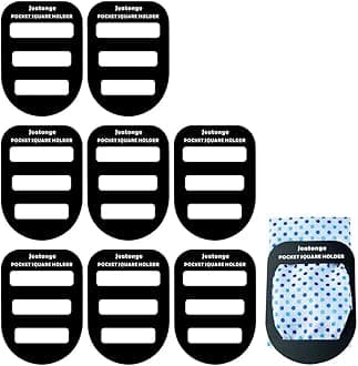 Jeatonge Pocket Square Holder Keeper Organizer Pocket Squares for Men Prefolded