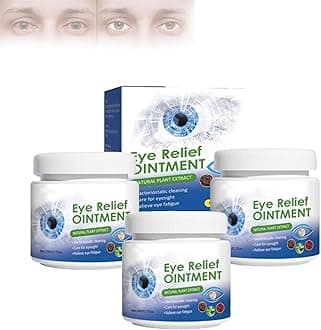 AEXZR Eye Relief Ointment, Night Dry Eye Ointment, Quickly and Effectively Relieves Eye Fatigue, Dryness, Redness and Soreness, for Dry Eyes at Night (3Pcs)