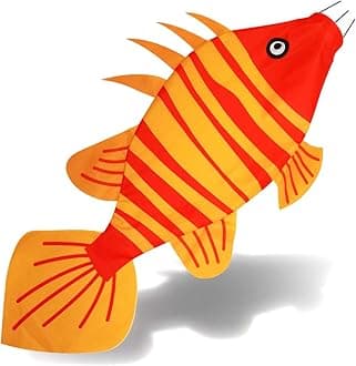 Red Fish Wind Sock - Durable Outdoor Windsock for Decoration and Fun