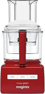 Magimix 5200XL Premium Food Processor With Citrus Press & Cold Press Juicer Accessories - 3.6L BPA-Free Bowl, Professional Quality Ultra-Sharp Blades, Quiet Energy Efficient 1100W Motor - Red