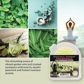 ScentSationals AromaBreeze Scented Wax Discs - Long Lasting Fragrance Wax Air Freshener for Aromabreeze Fan Units - Strong Scent, 1 Fragrance Wax Disc - Inner Zen