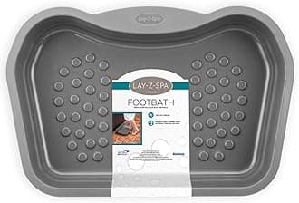 Lay-Z-Spa Foot Bath Tray Accessory for Hot Tubs and Spa Pools, Non Slip, Heavy Duty Design, BWA0011, Grey, 21.34 x 14.17 x 3.54 Inches