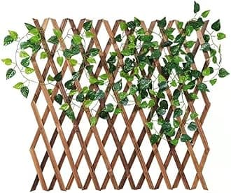 LINGWEI Wooden Fence Portable Expanding Wicker Wooden Fence for Home Garden Villa Outdoor Decoration. (75cm(1pcs))