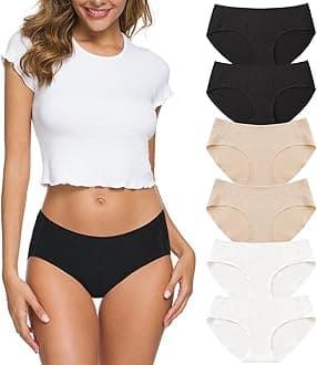 Wealurre Cotton Bikini Women's Breathable Panties Seamless Comfort Underwear