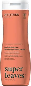 ATTITUDE Colorlast Hair Shampoo, EWG Verified, For Color Treated Hair, Protects Color, Naturally Derived Ingredients, Vegan and Plant Based, Avocado Oil and Pomegranate, 473 mL