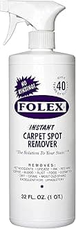 FOLEX Instant Carpet Spot Remover Carpet Cleaner - 32 oz - Removes Pet Accidents, Grease, Red Wine and More