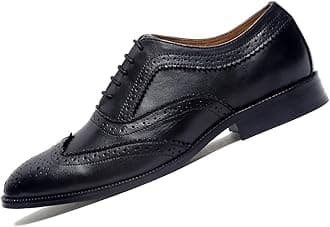 LOUIS STITCH Men's Formal Shoes | Handcrafted European Leather Brogues | Lace-Up Style for Business, Formal (IB-KX0Y-QHOZ)