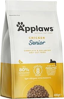 Complete and Grain Free Adult Senior Dry Cat Food, Chicken, 400g Bag (Pack of 1)