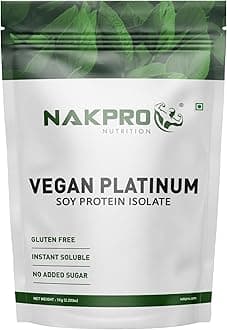 100% Soy Protein Isolate, Vanilla - 1kg | 25.3g Protein, 4.6g BCAA | Natural Vegan Plant Protein Powder | Easy To Digest | All Essential Amino Acids for Muscle Gain and Recovery