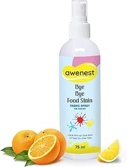 Instant Fabric Stain Remover Spray | Bye Bye Food Stain | Removes 50+ Stains | Toxin-Free | Eco-friendly & Plant-Based | 75ml – Perfect for Clothes, Sofas, Car Seats & More