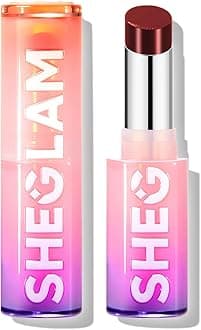 SHEGLAM Mirror Kiss High-Shine Lipstick Silky Jelly Texture Hydrated&Smooth Lip Gloss-Vibe Check