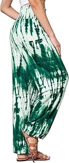 QIANXIZHAN womens Boho Palazzo Slacks