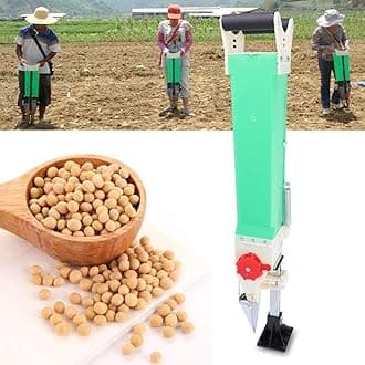 Household Seeding Machine Adjustable Manual Handheld Corn Peanut Seeder Seed Fertilizer Spreader Planter