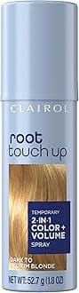 Root Touch-Up Color + Volume 2-in-1 Temporary Spray, Dark to Medium Blonde Hair Color, Pack of 1