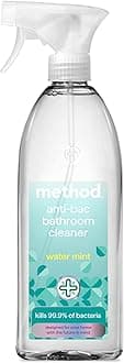 Method Antibacterial Spray Refill, Bathroom Cleaner, Powerful Formula Kills 99.9% of Bacteria, Water Mint Scent, Pack of 1, 1 x 828 ml