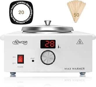 Wax Warmer Professional Kit - Digital Heater Machine with Adjustable Temperature for Hair Removal, Large Single Wax Pot for Spa, Salon, Beauty and Home Use