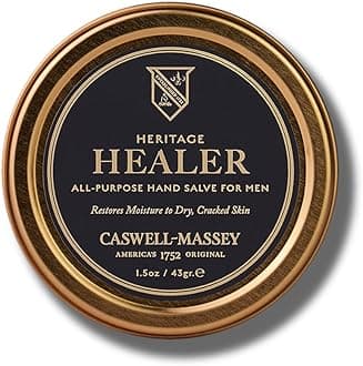 Caswell-Massey Healer All-Purpose Salve, Soothing Hand Cream with Beeswax & Orange, Cedarwood & Rosewood Oils, For Hands, Cuticles & Lips, Made in USA, 1.5 Oz
