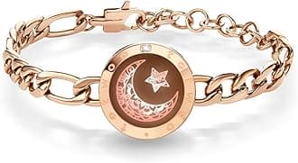 TOTWOO Touch Bracelets for Couples, Vibration & Light up for Love Couples | Long Distance Relationship Gifts for Girlfriend Bluetooth Pairing Jewelry