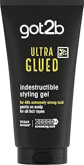 Glued Ultra Styling Hair Gel 150 ml, Glued Styling Gel for up to 48h Ultra Strong Hold, For Extreme Hairstyles, Vegan* Formula