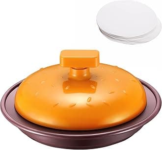 Unicook Burger Press, Non-Stick Hamburger Patty Maker Press with 100 Wax Patty Papers, Making ¼ to ½ Pound Professional Stuffed Burgers Patties, Perfect for Kitchen, BBQ and Grilling