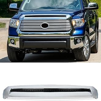Chrome Front Upper Hood Bulge Molding Grille Trim Compatible With 2014-2021 Toyota Tundra Pickup Replace for 76180-0C030,761800C030