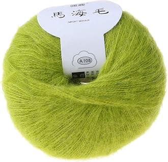 Mohair Cashmere,Mohair Yarn Soft Cashmere Knitting Wool Yarn Crochet Thread Supplies for Sweater Making Processing Crafts