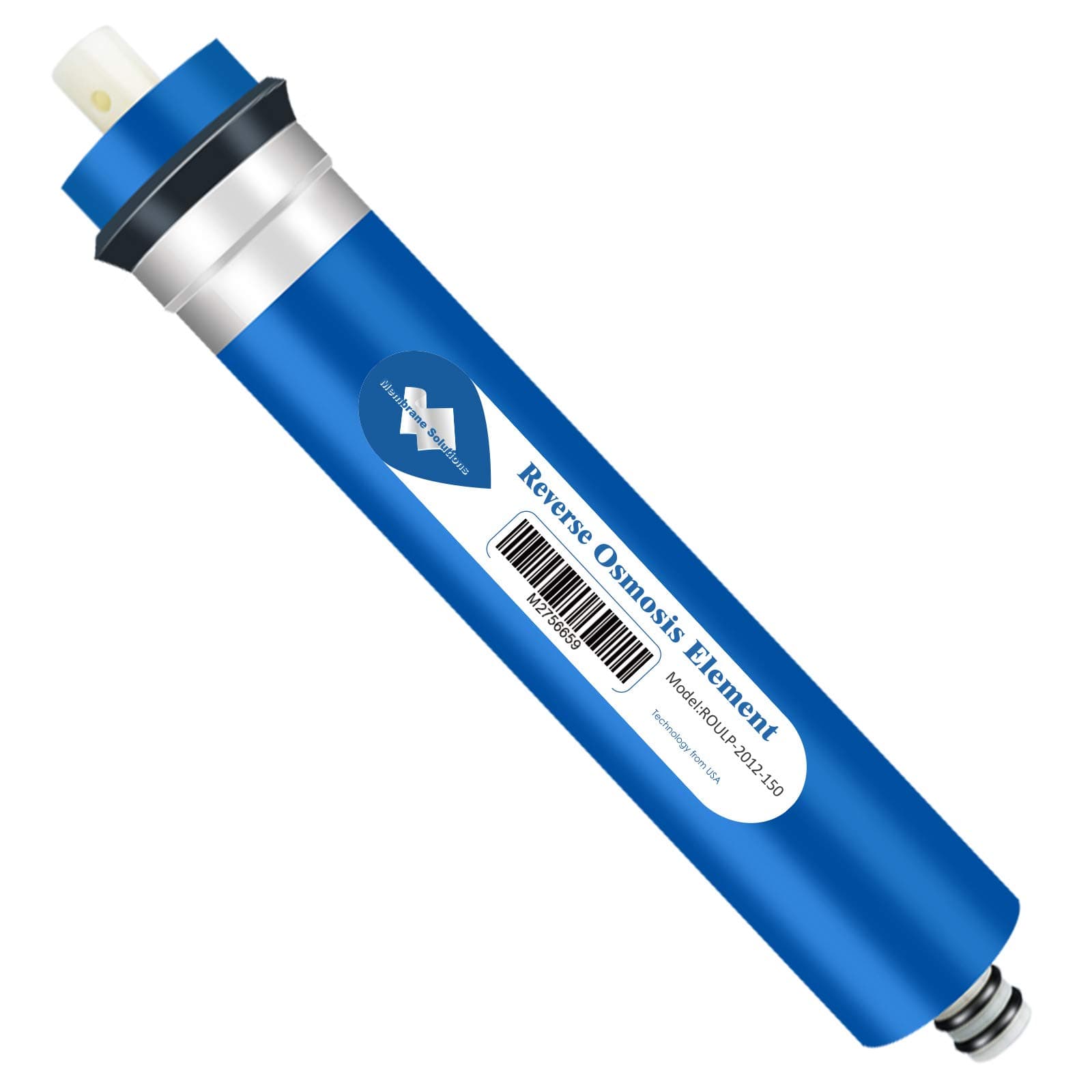 Membrane Solutions 150 GPD RO Membrane, Reverse Osmosis Membrane Element 12" x 2" Water Filter Replacement for Undersink Home Drinking RO Water Filtration System