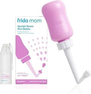 Upside Down Peri Bottle for Postpartum Care, Portable Bidet Perineal Cleansing and Recovery for New Mom, The Original Fridababy MomWasher