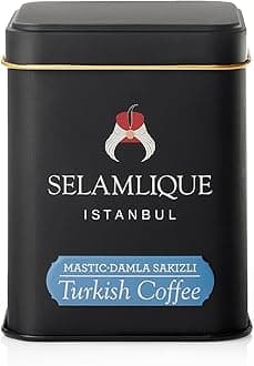 Selamlique Istanbul Turkish Coffee (4.40oz) Ultra Fine Ground (Mastic)