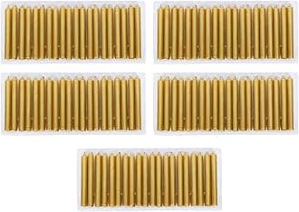 PROSPERRO LUMO Wax By Parkash Chime Candles/Stick Candle Set Of 100 | Ritual Spell | Unscented (Golden)