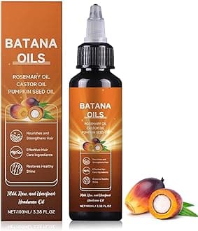 Batana Oil for Hair Growth, 4-in-1 Liquid Batana Oil, with Rosemary, Castor, Pumpkin Seed Oil, Nourishes, Organic Hair Oil for All Hair Types (1PC)