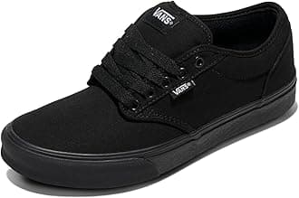 Men's Atwood Shoe - Low-Top Fashion Sneakers for Work & Everyday Wear. (Canvas) Black/Black. 8