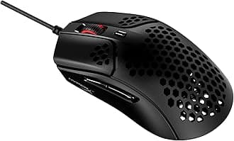 HyperX Pulsefire Haste Gaming Mouse 59g Hex Honeycomb Shell Customizable RGB Hyperflex USB Cable 16000 DPI 6 Programmable Buttons for PC PS5 PS4 Xbox Series X|S Xbox One (Renewed)