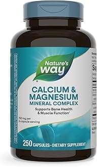 Nature's Way Calcium and Magnesium, 250 Capsules