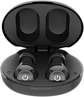 - AK-6812 Mini Rechargeable Hearing Sound Amplifiers for Old Age - Smart Noise Reduction, Easy Push Button Operation, and Stylish Ergonomic Design (Black)