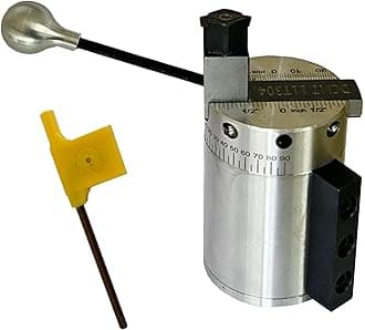Heavy-Duty Radius Ball Turning Attachment for 7x14 & 7/16 Mini Lathes Fits Similar & Larger Lathe Machines Maximum 60mm Radius Capacity DCMT11T304 Carbide Insert Bearing Base with 0–90° Side