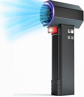 Oley Turbo Dryer Blower for Car, 750W Portable Car Drying Blower, 330 CFM Airflow, 3.5LB Thrust,4 Speed, for Courtyard Cleaning, Home Use, Blowing Snow and Car Dryer