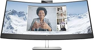 HP E34M G4 34" Wqhd Curved Screen Led Lcd Monitor - 21:9 - Black