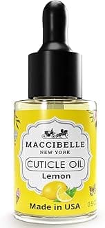 Maccibelle Cuticle Oil 0.5 oz - Heals Dry Cracked Cuticles (Lemon, 0.5 Fl Oz)